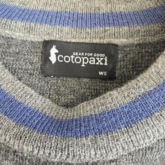 Cotopaxi Libre Sweater Cashilama Crew Neck Organic Gray Fitted Women Small - Picture 9 of 10